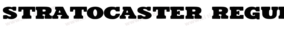 Stratocaster Regular字体转换